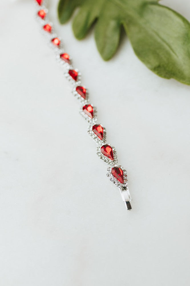 Teardrop Rhinestone Trim Tennis Bracelet - Glitz & Ears Boutique