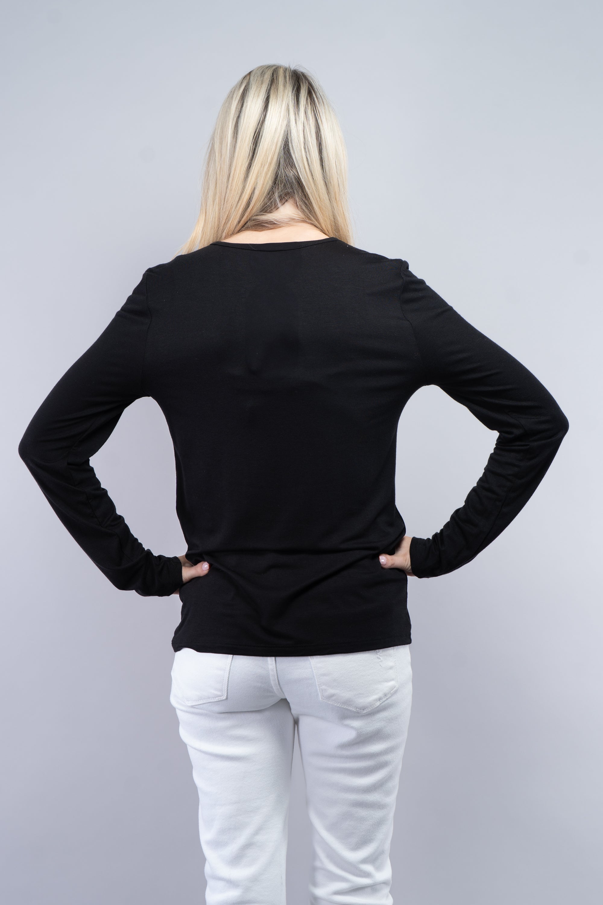 X Front Scatter Stone Long Sleeve Top