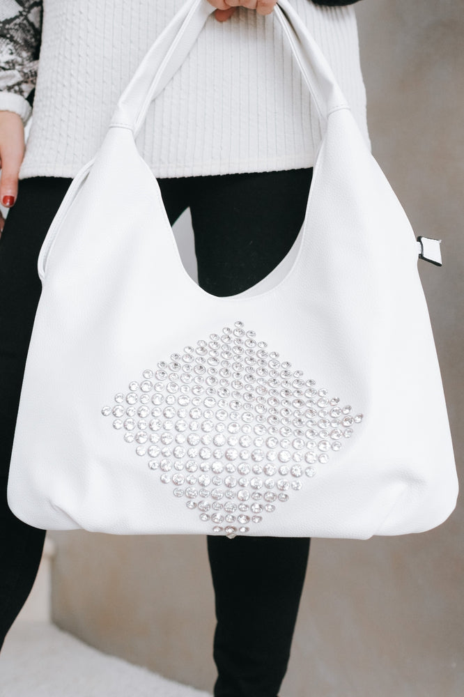 Diamond Center Hobo Bag