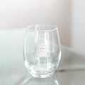 Rhinestone Golf Ball Wine Glass