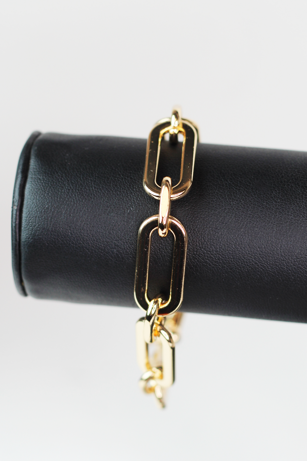Long Plain Oval Link Toggle Bracelet