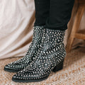 Studded & Diamond Stoned Short Boots (SALE)