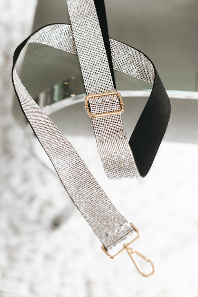 Glitter Rhinestone Guitar Strap For Purse(SALE)