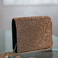 Dazzle Rhinestone Flap Over Clutch