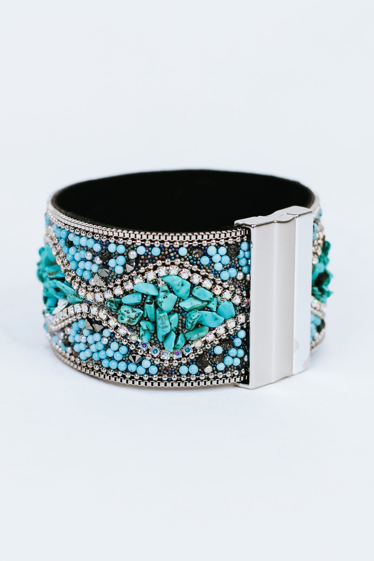 Bohemian Seed Bead Magnetic Cuff