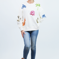 Sweatshirt w/ Summertime Sequin Embellishments