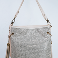 Rhinestone Front Purse w/ Side Tassels