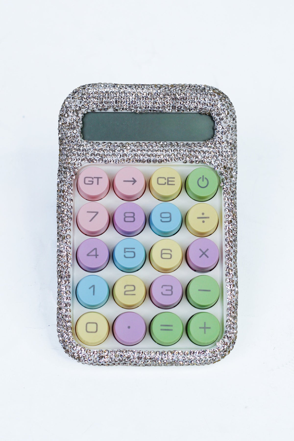 Rhinestone Trimmed Calculator w/ Pastel Buttons