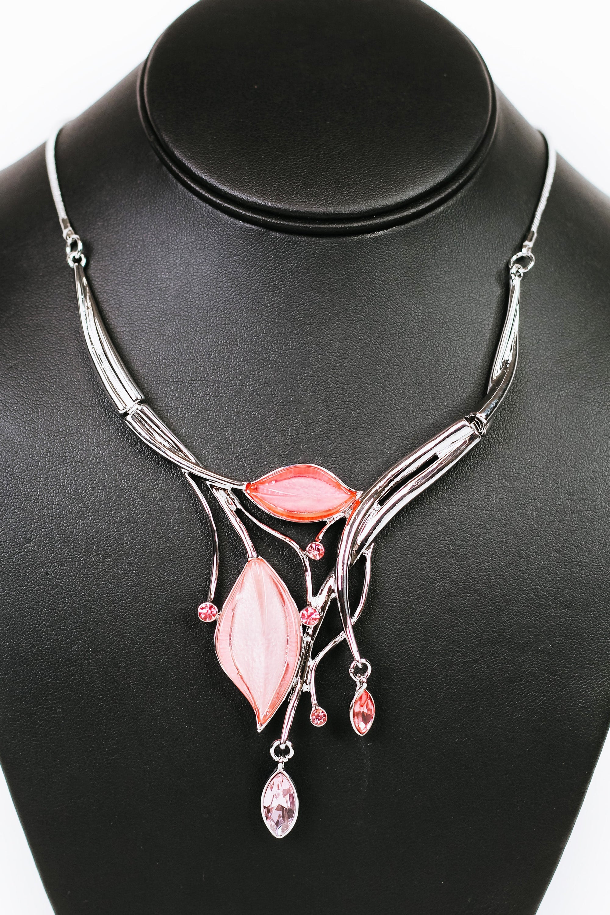 Almond Leaf & Branch Necklace