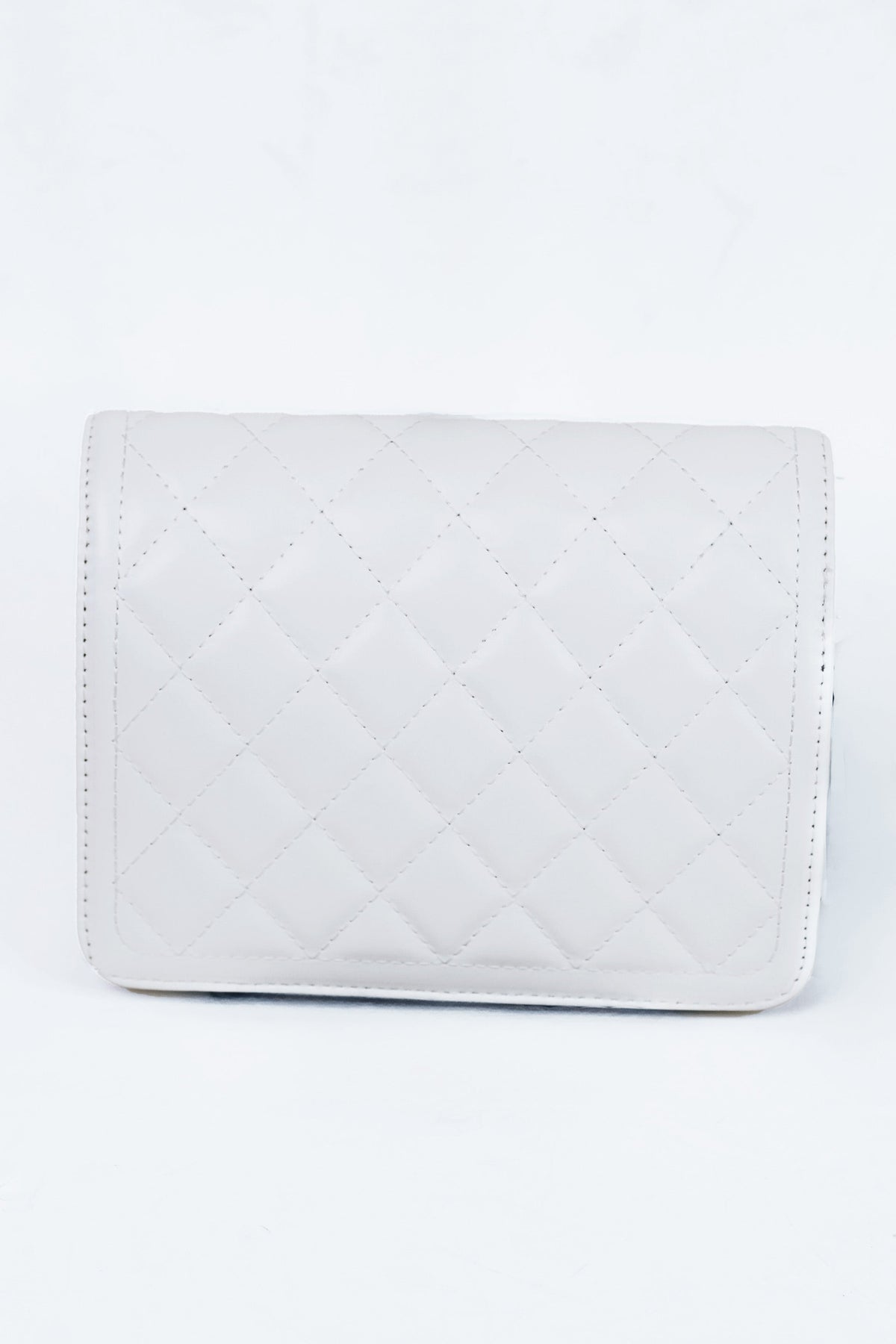"Bride" Rhinestone & Pearl Quilted Purse w/ Pearl Strap - Glitz & Ears Boutique