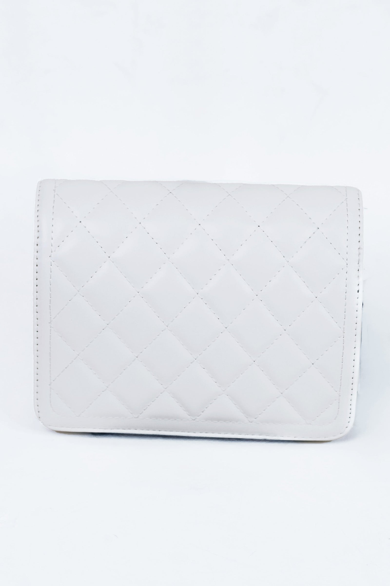 "Bride" Rhinestone & Pearl Quilted Purse w/ Pearl Strap - Glitz & Ears Boutique