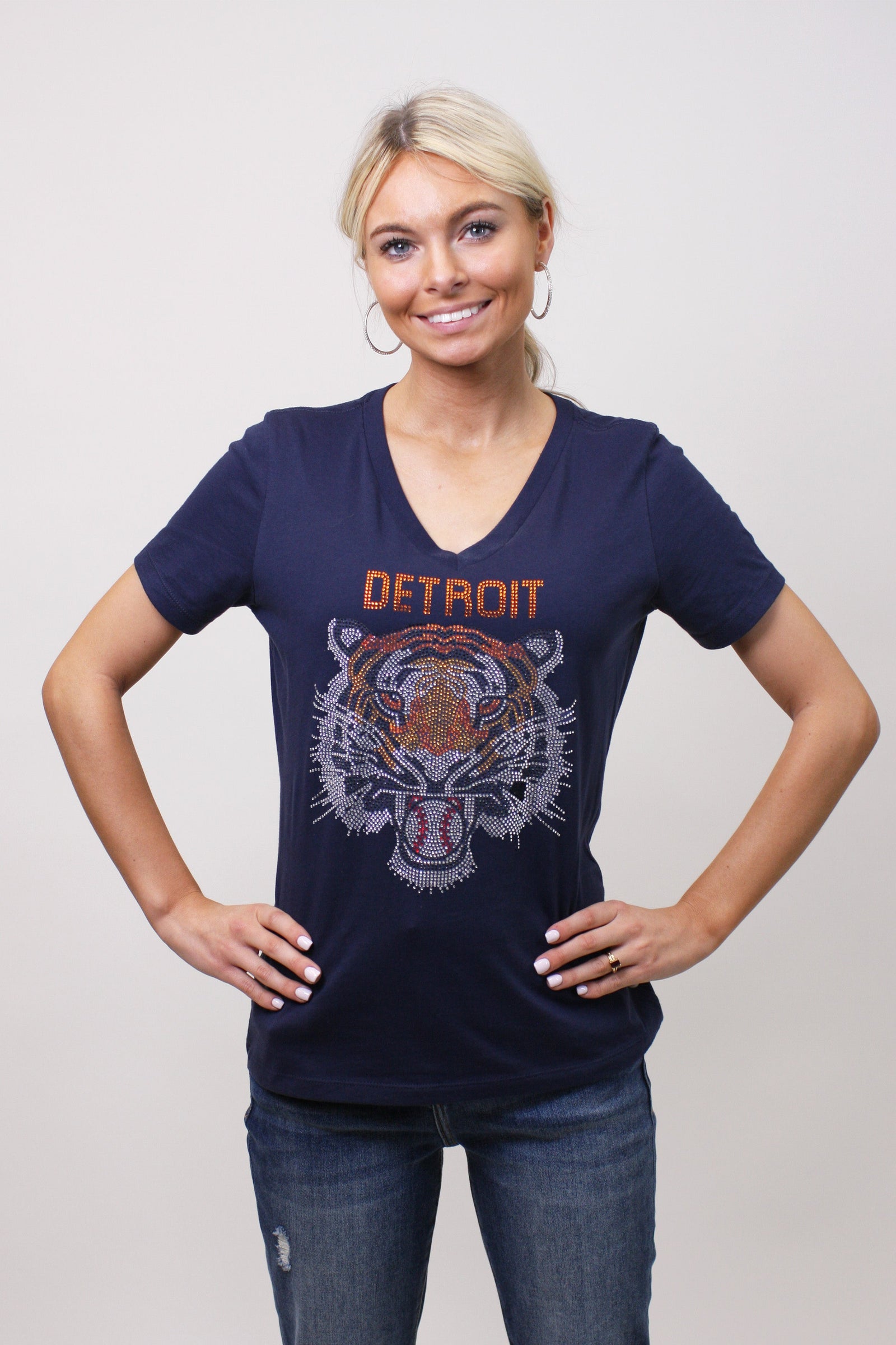 Detroit Tiger Head T Shirt
