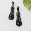 Stagger Short Row Teardrop Bottom Earring
