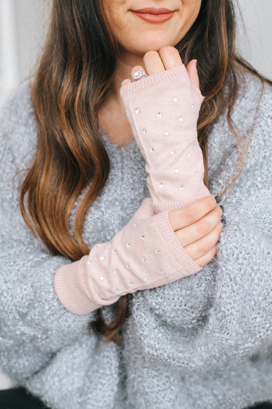 Scatter Star Stone Fingerless Gloves