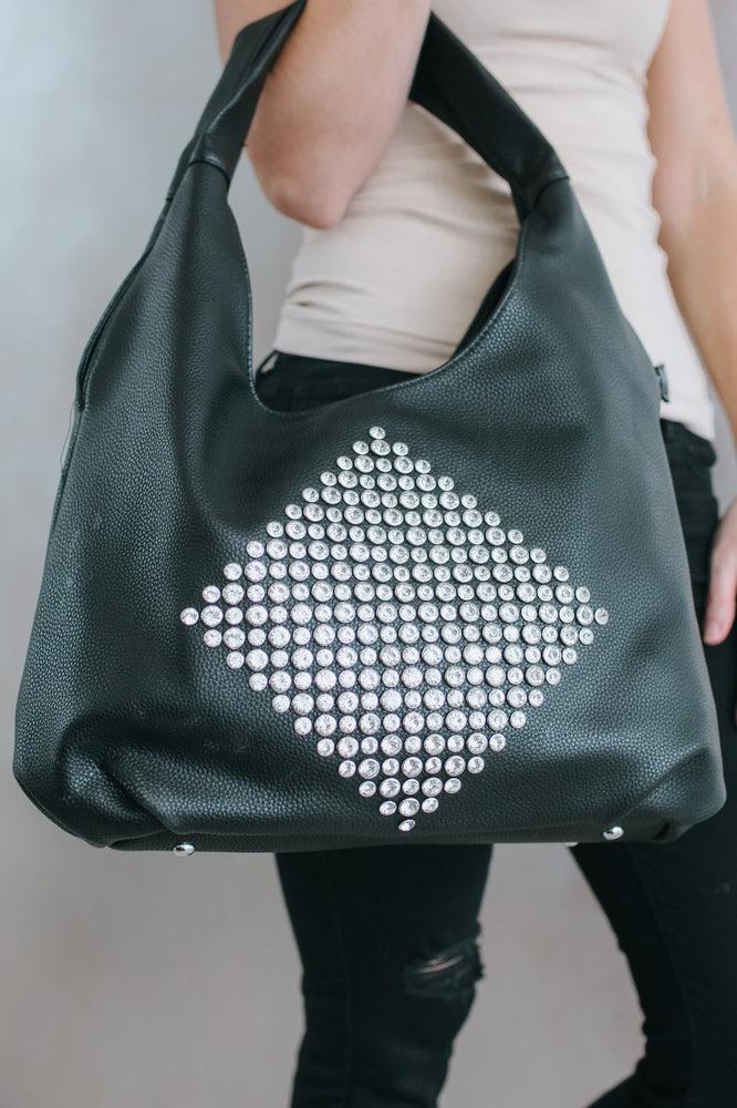Diamond Center Hobo Bag