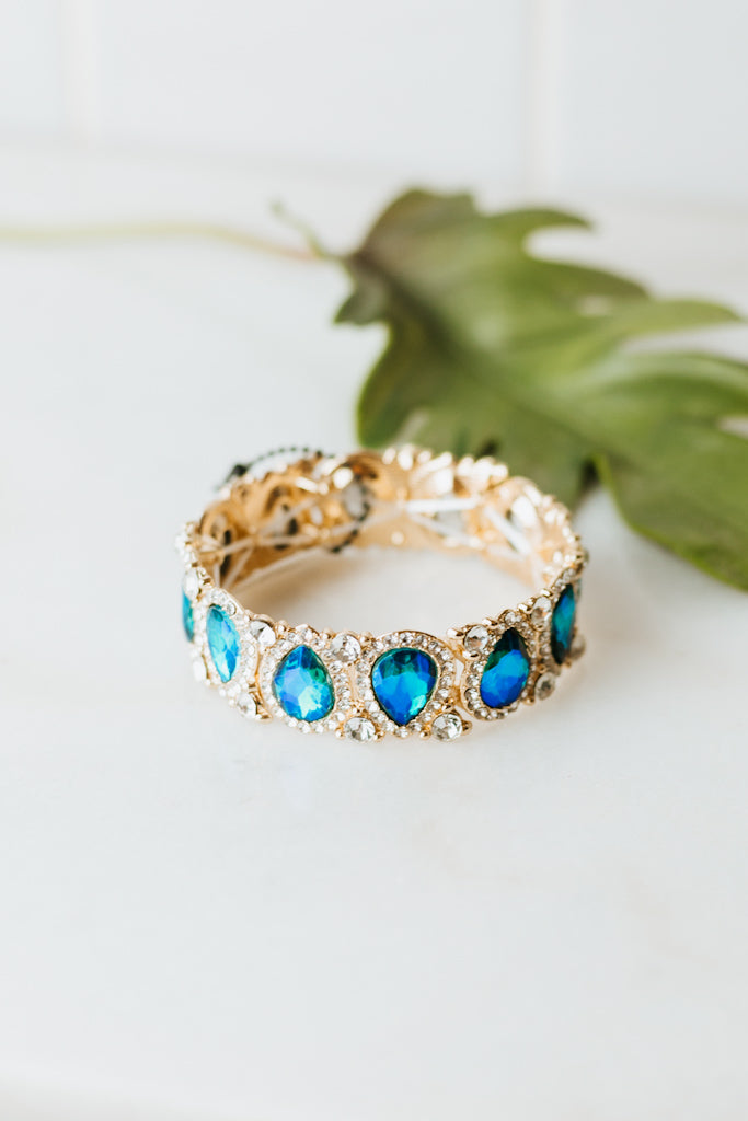 Alternating Upside Down Teardrop Bracelet - Glitz & Ears Boutique