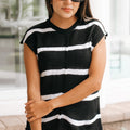 Stripe Knitted Sleeveless Top (SALE)