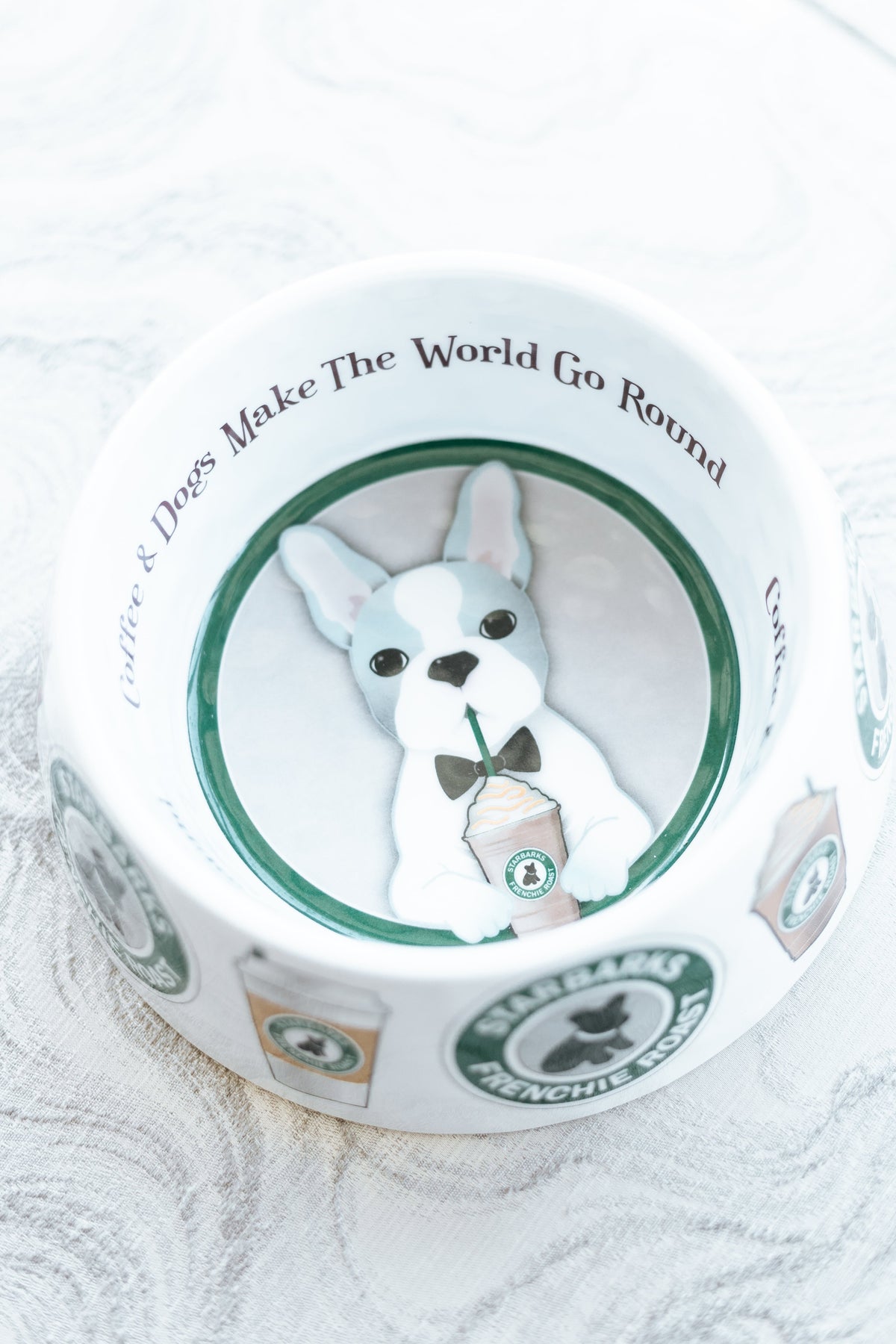 Starbarks Frenchie Roast Dog Bowl (SALE)