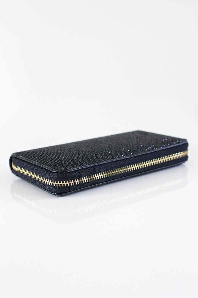 All Rhinestone Front & Back Wallet - Glitz & Ears Boutique