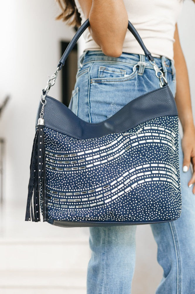 One Handle Baguette Stone Purse