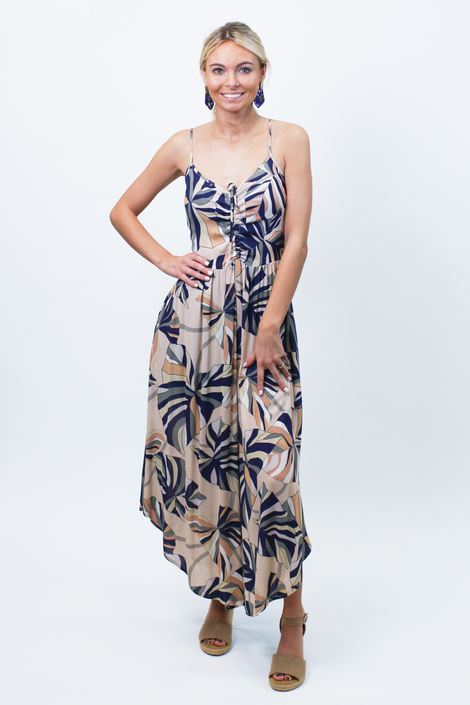 Multicolor Palm Print Jumpsuit (SALE)