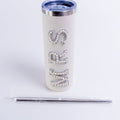 Mrs. Pearl/Rhinestone Stainless Steel Tumbler 20oz