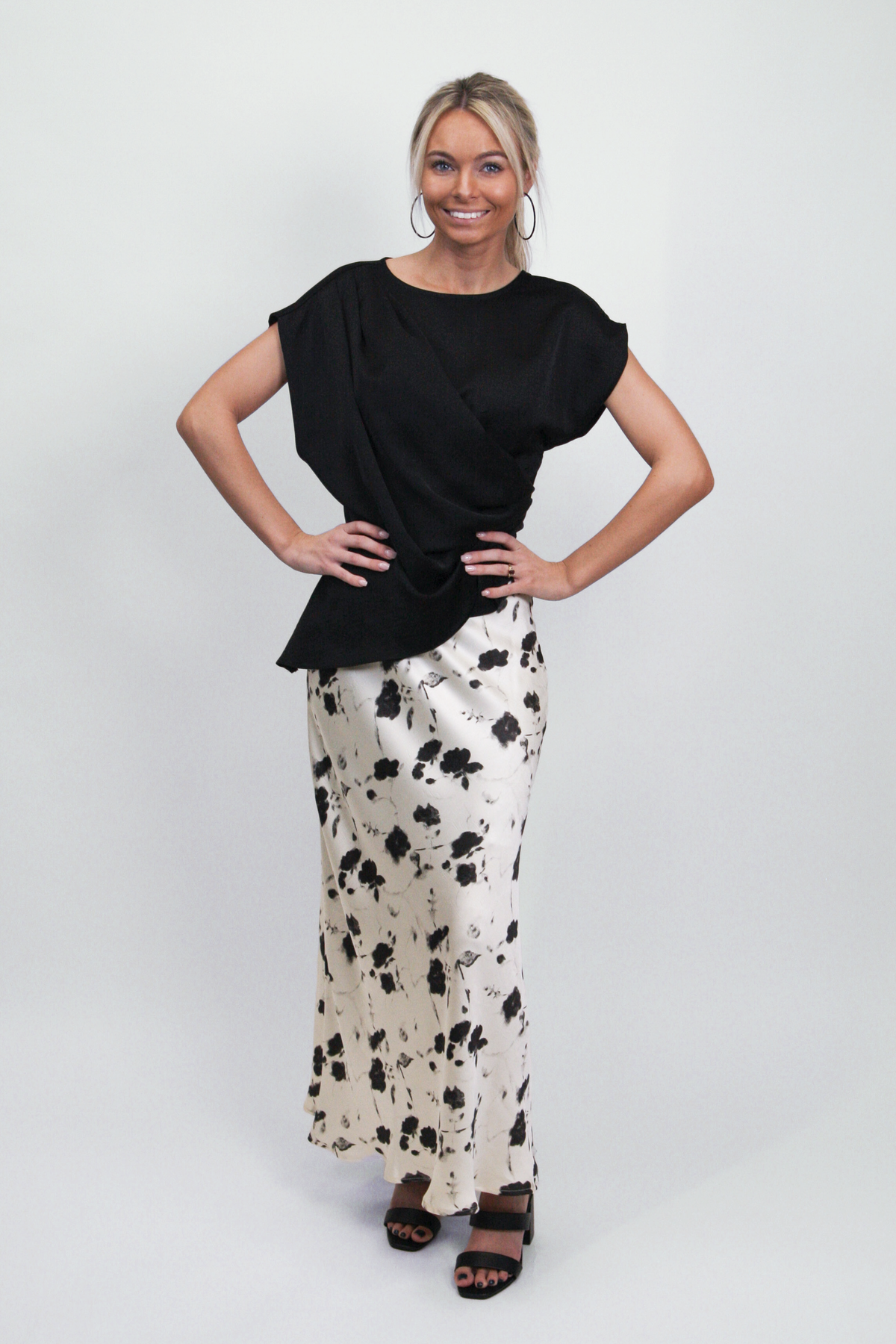 Round Neck Wrap Top (SALE)