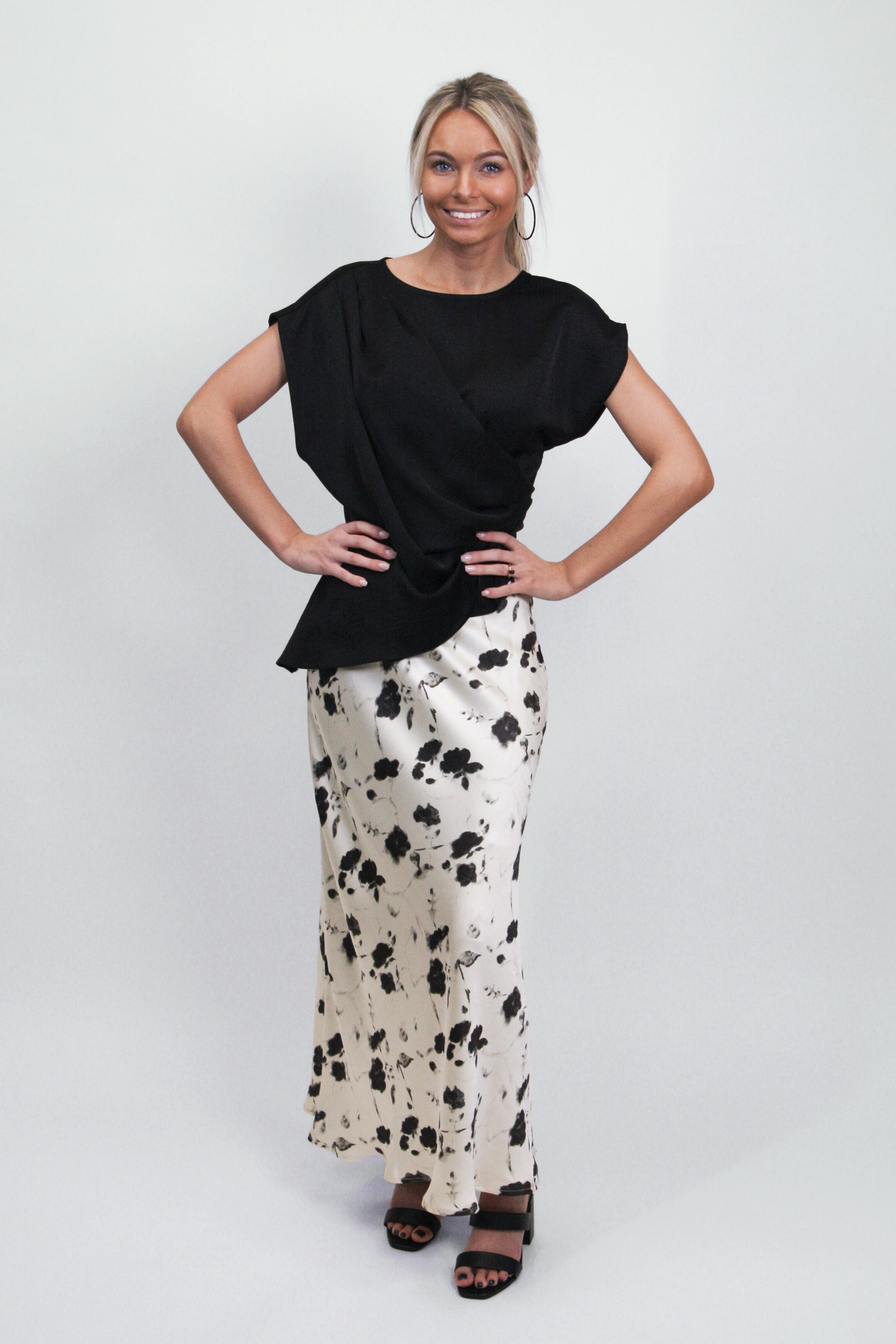 Round Neck Wrap Top (SALE)