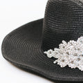 Rhinestone Applique Straw Cowboy Hat