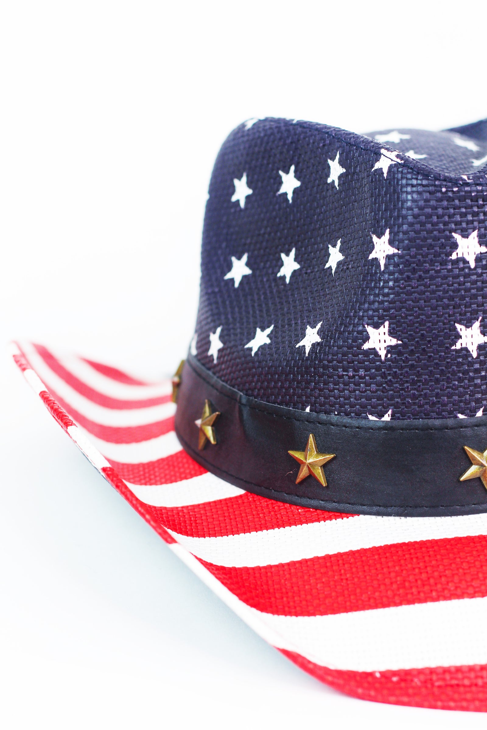 American Flag Cowboy Hat w/Star Accent