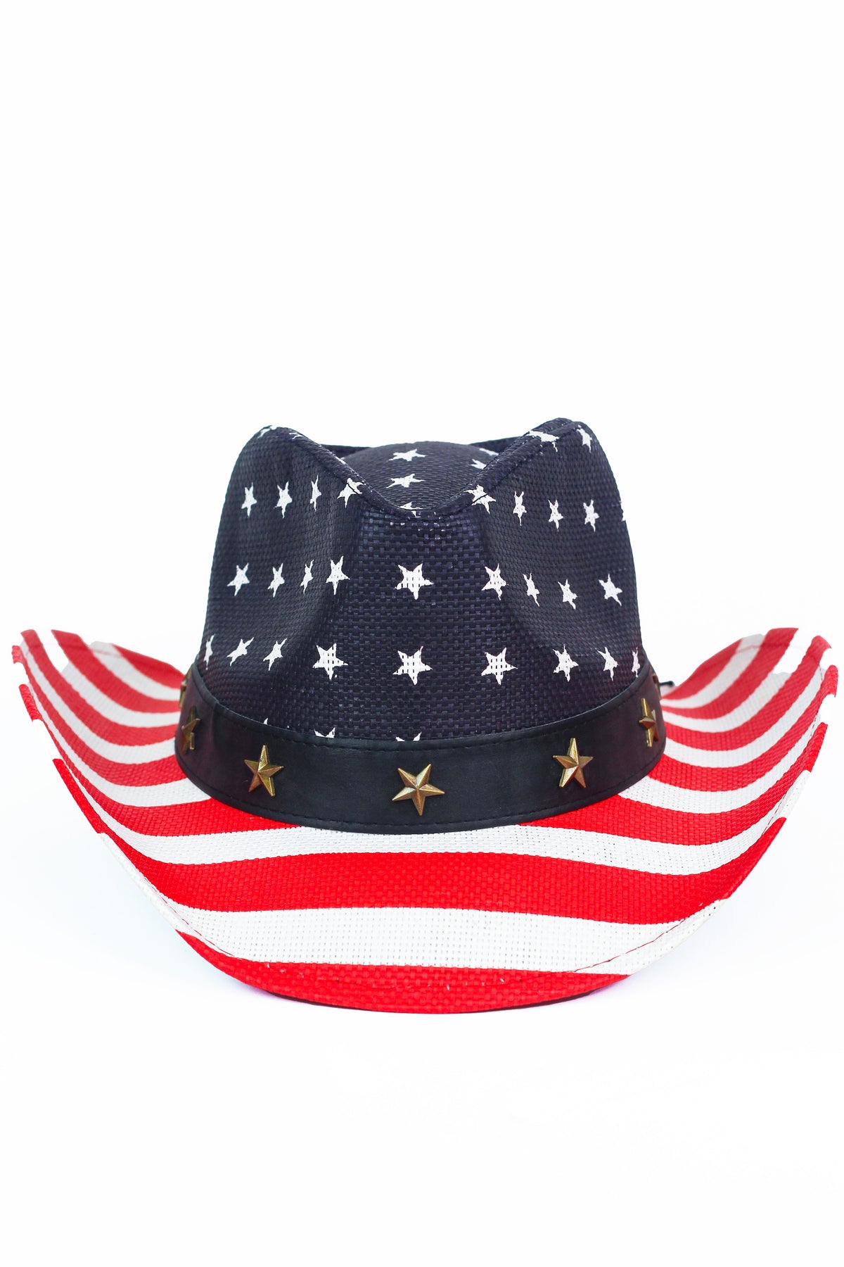 American Flag Cowboy Hat w/Star Accent