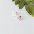 Flower Corner Medium Flat Hello Kitty Face Stud