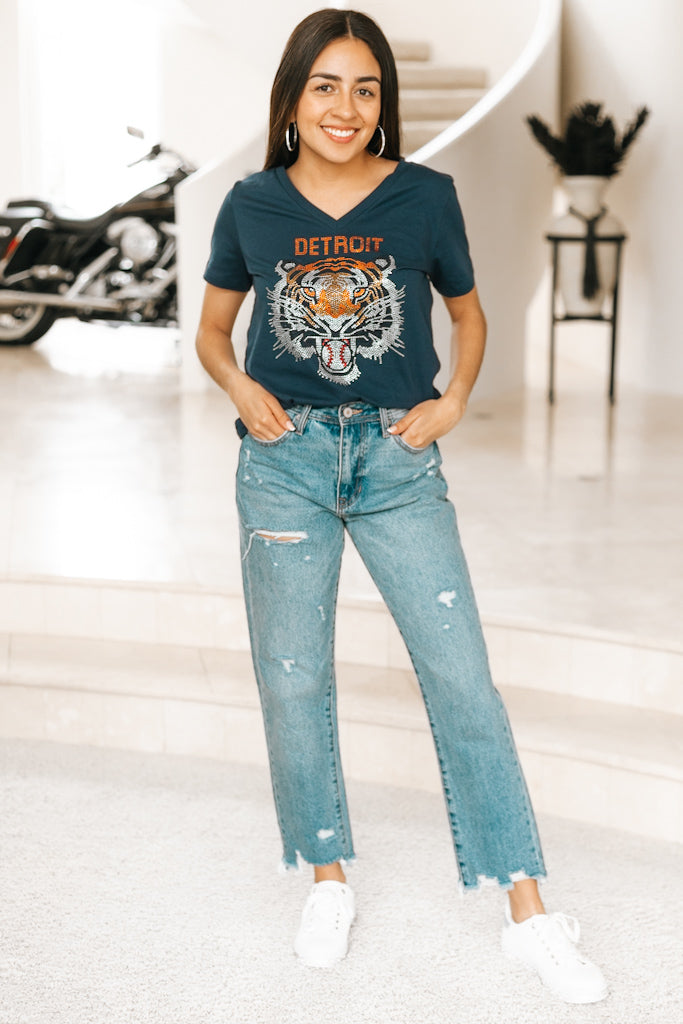 Detroit Tiger Head T Shirt