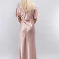 Knotted Satin Midi Dress(SALE)