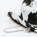 Cow Print Cowboy Hat w/ Rhinestone String