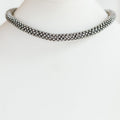 Thick Rhinestone Mesh Necklace Strand