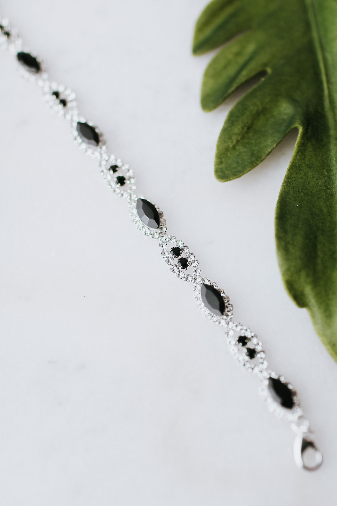 Alternate Stone &amp; Almond Tennis Bracelet