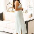 Thin Strap Side Slit Maxi Dress (SALE)