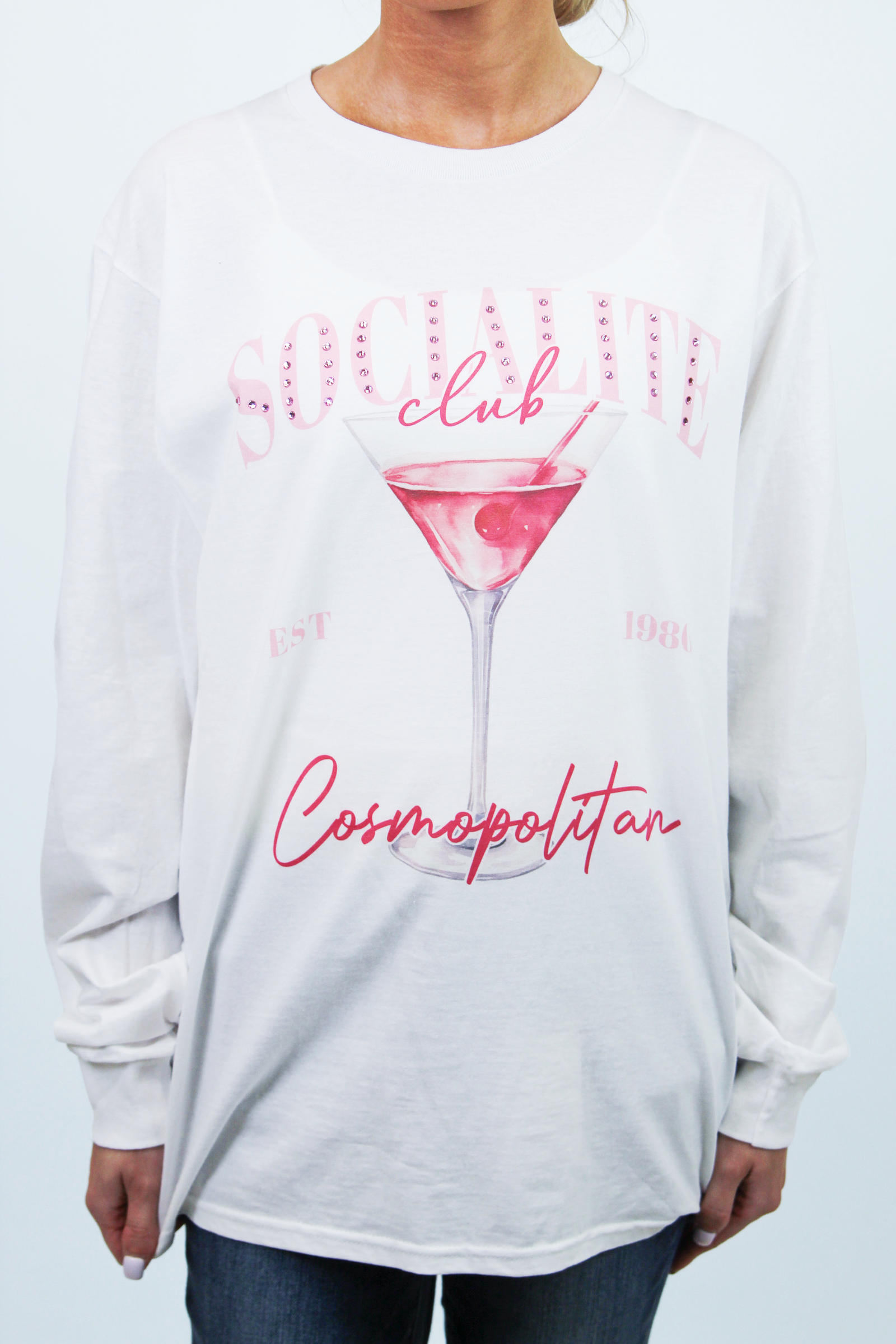 Socialite Drink Club Long Sleeved T-Shirt Cosmopolitan(SALE)