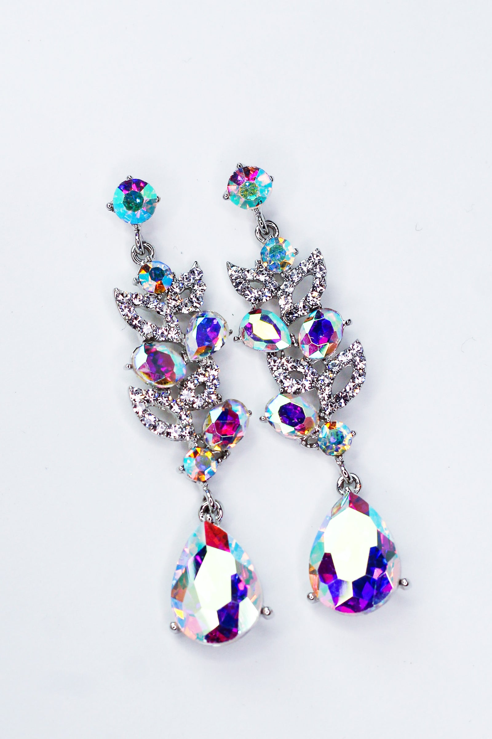 Open Almond, Oval & Teardrop Dangle Long Earring - Glitz & Ears Boutique