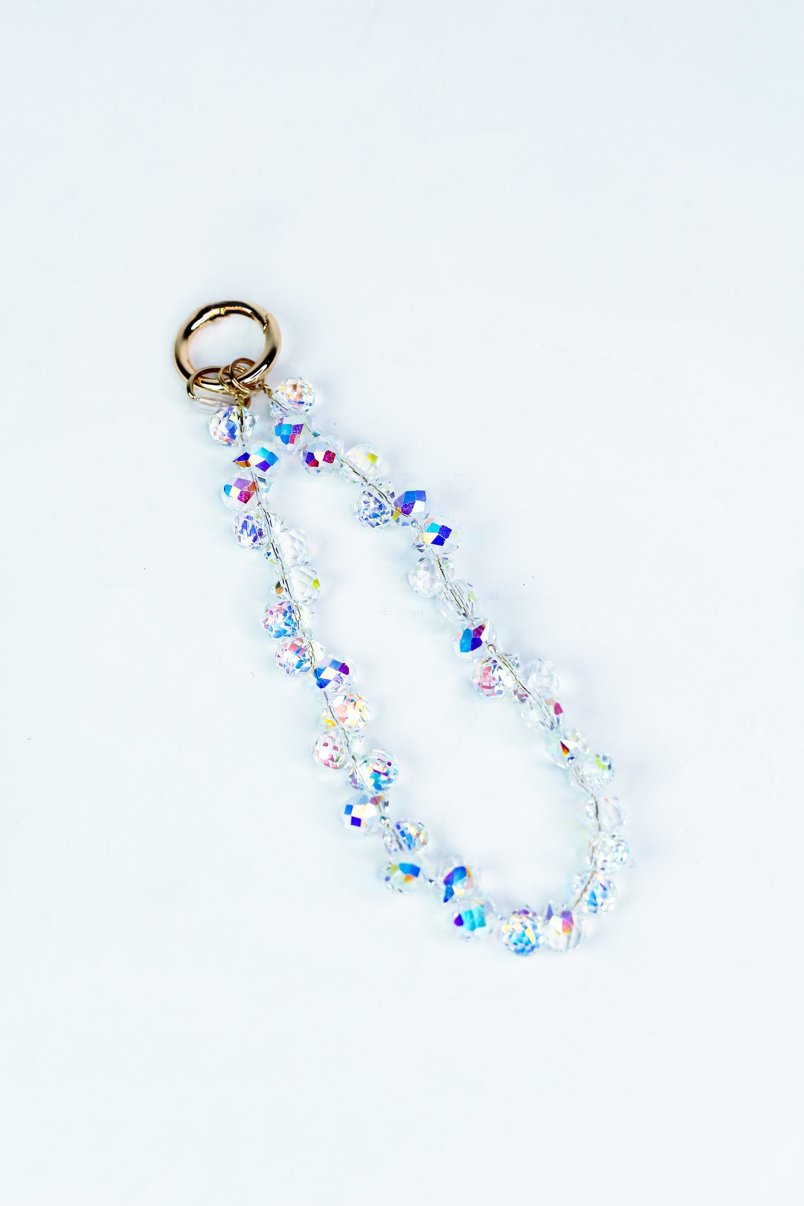 Crystal Ball Wristlet Keychain