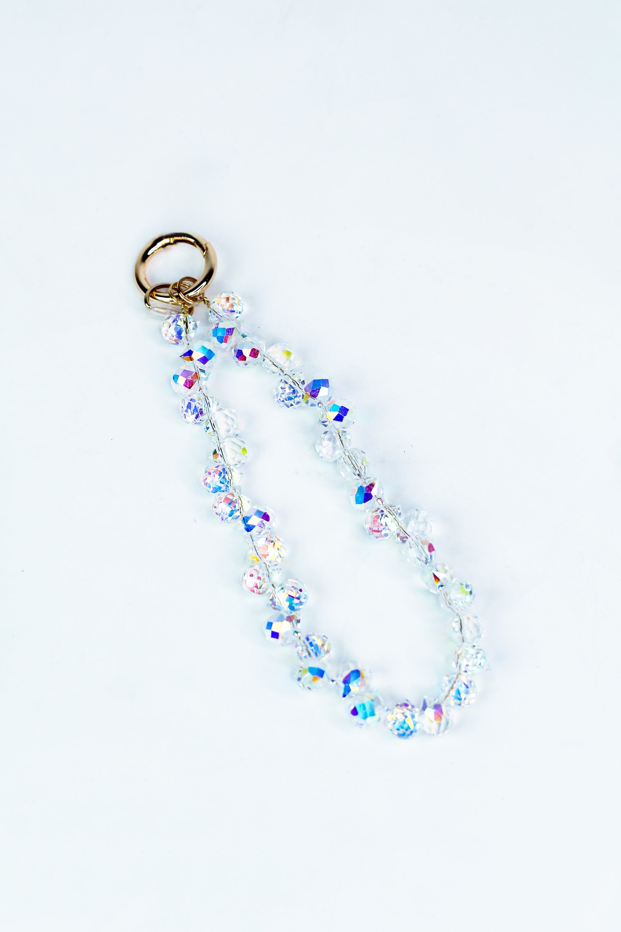 Crystal Ball Wristlet Keychain