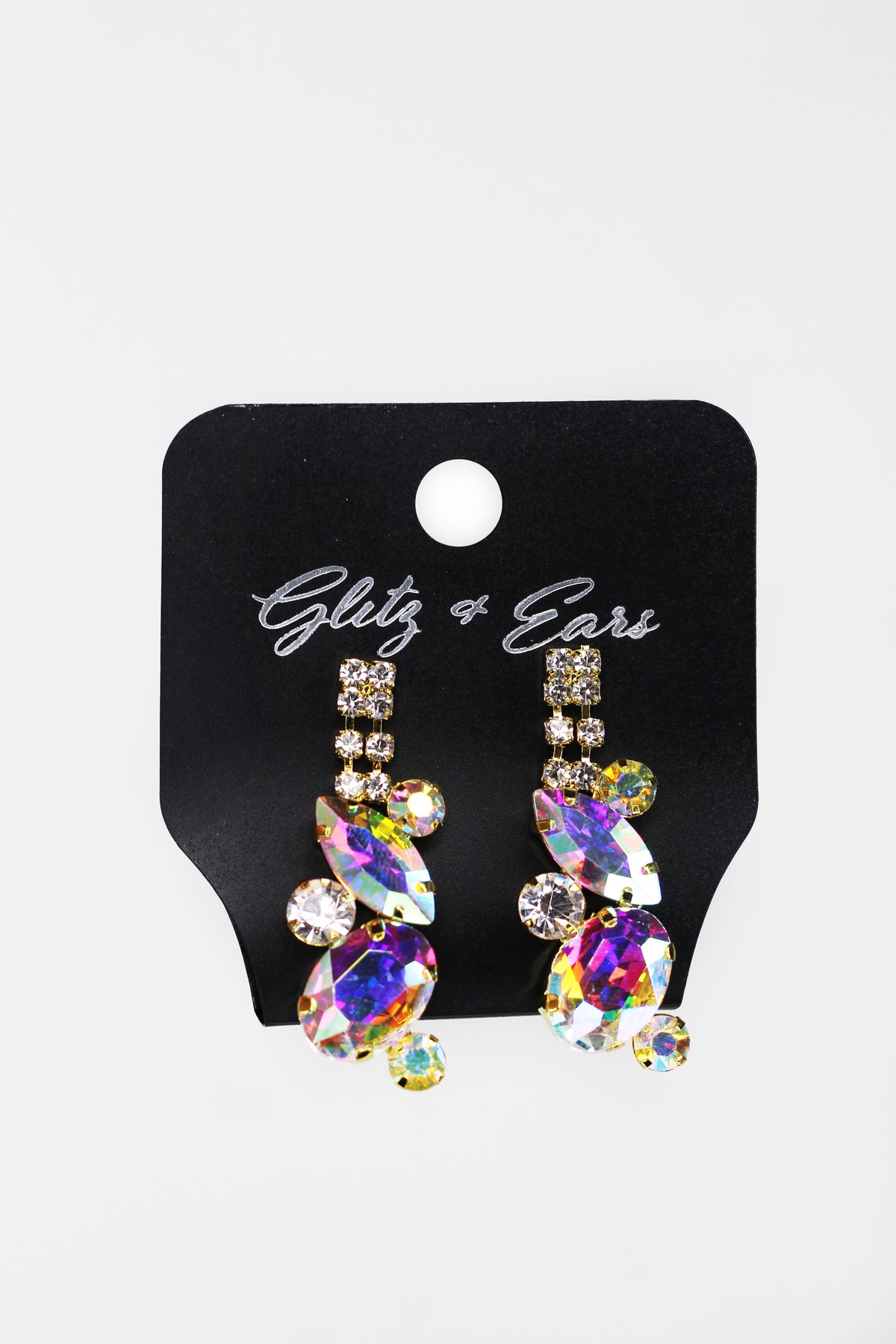 Pear & Marquis V Neck Rhinestone Necklace Set - Glitz & Ears Boutique