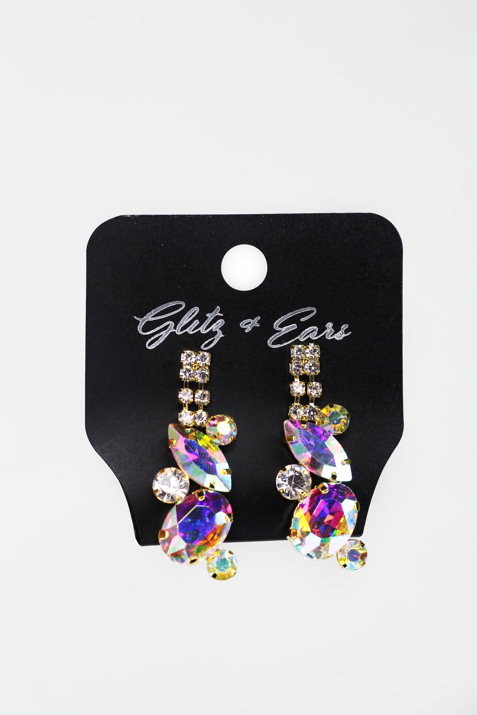 Pear & Marquis V Neck Rhinestone Necklace Set - Glitz & Ears Boutique