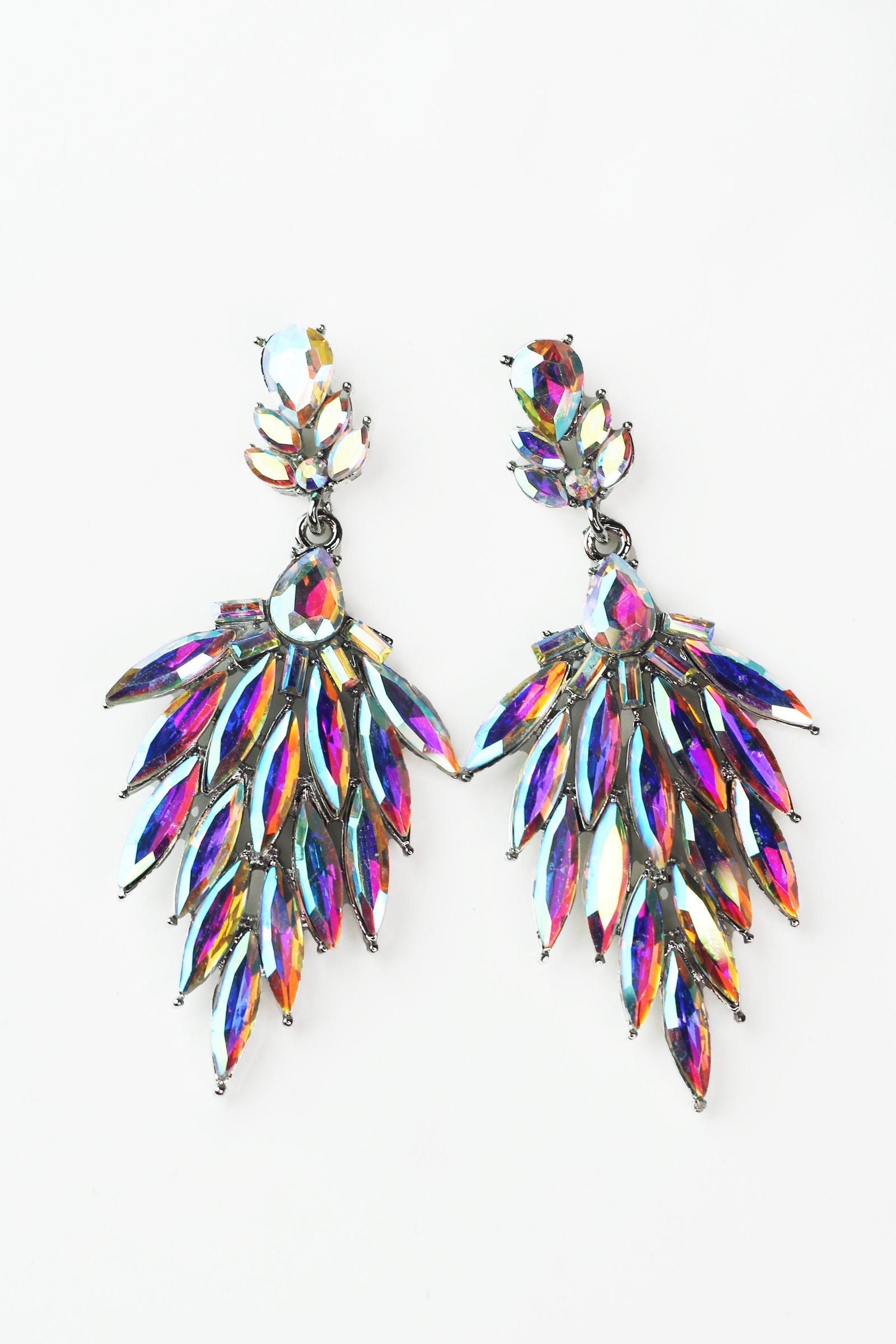 Wide Skinny Almond Point Earring