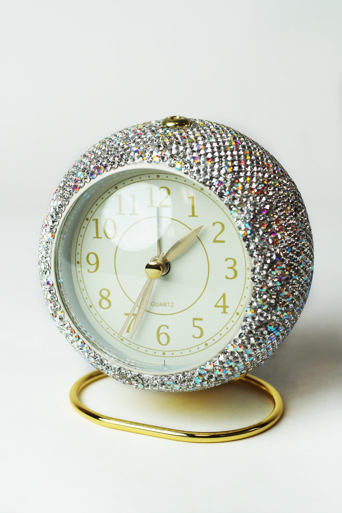 Rhinestone Analog Alarm Clock