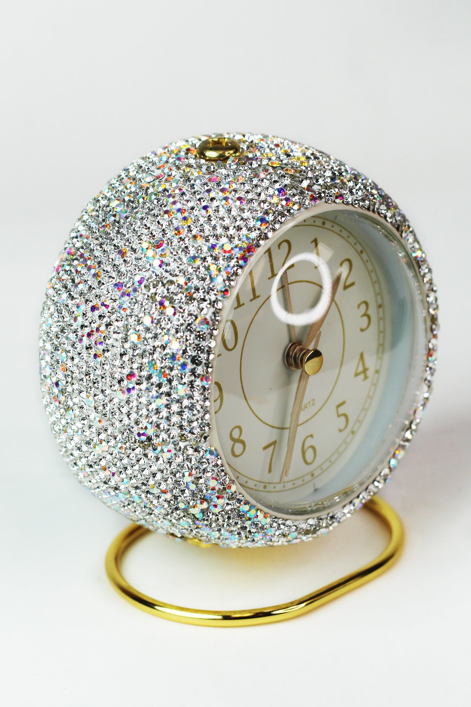 Rhinestone Analog Alarm Clock