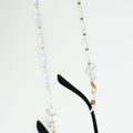 Thin Crystal Spaced Metal Ball Eyeglass Strap