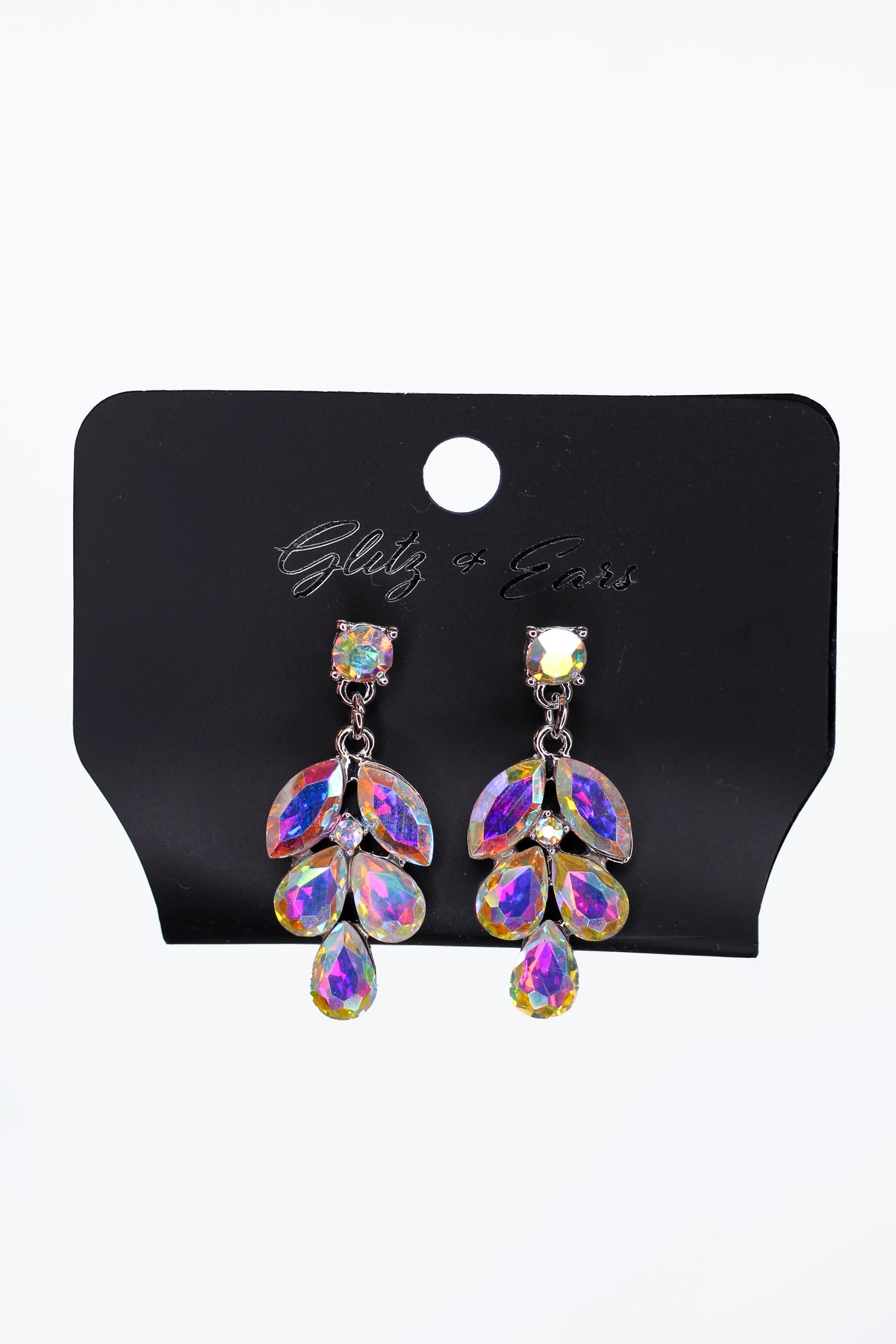 Marquis Rhinestone Statement V Necklace