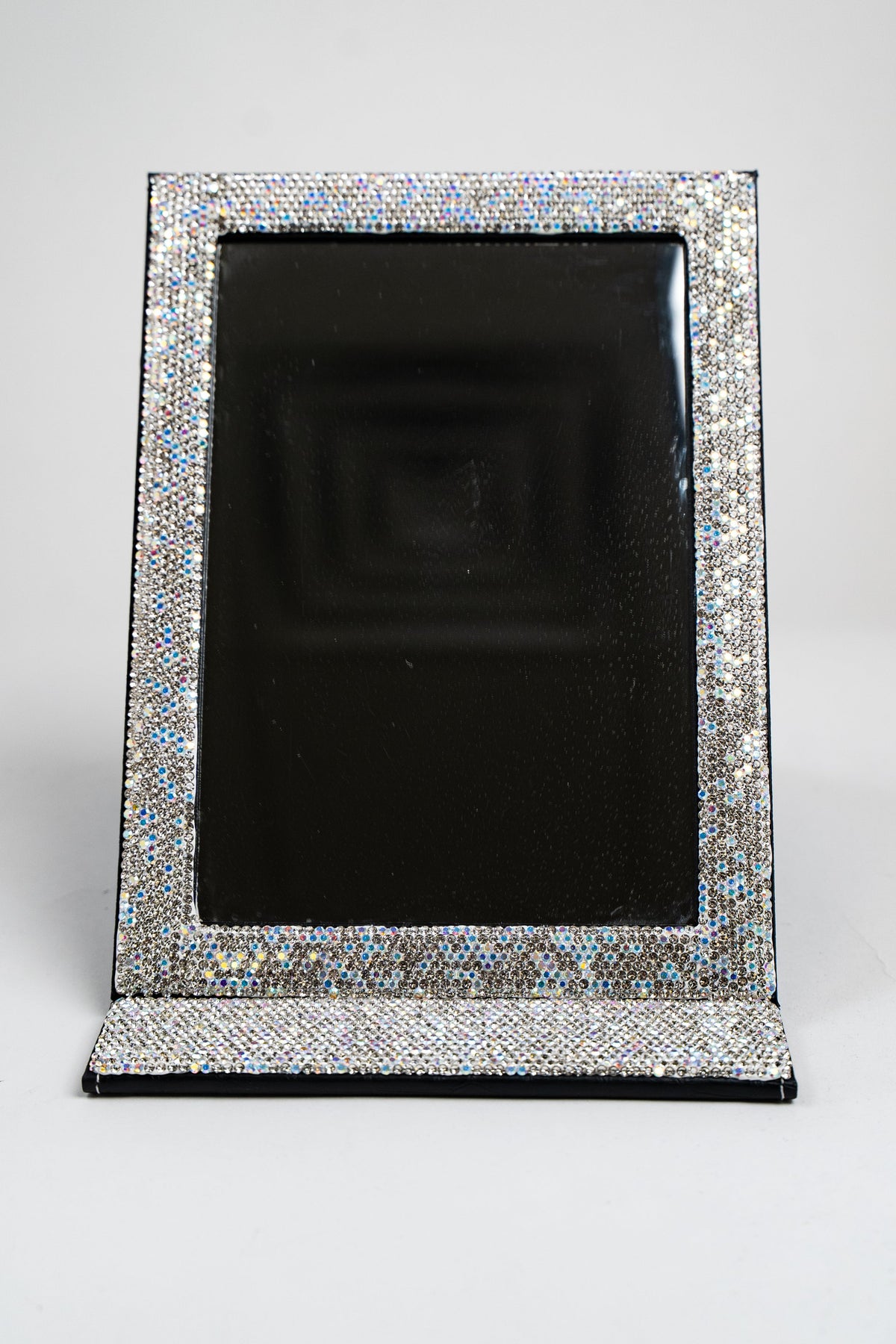 Two Tone Rhinestone Trim Large Mirror